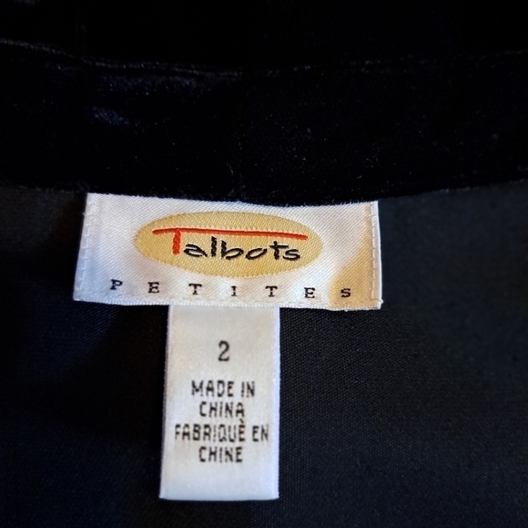 Talbots black blazer size 2 petite - Picture 8 of 8